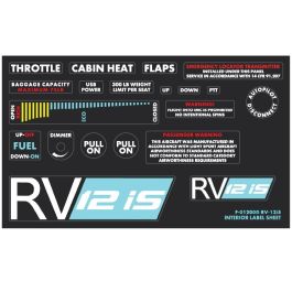 RV-12iS Interior Labels