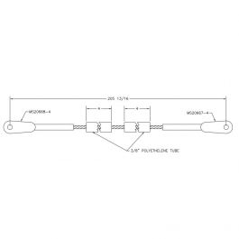 Vans Rv Rudder Cable Assembly RV-10 Rudder Cable