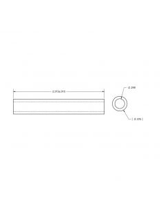 Brass Bushing .245" x .375" x 2.313"
