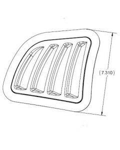 RV-12iS Fiberglass Upper Cowl Louver, Right
