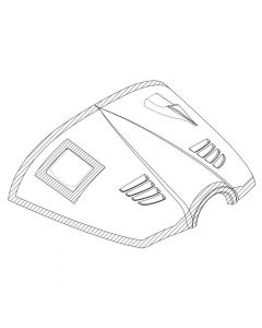 RV-12iS Fiberglass Engine Cowling Top