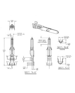 Molex Pin, .062", 18-24 AWG