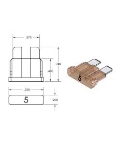 ATC Fuse, 5 Amp, Lit