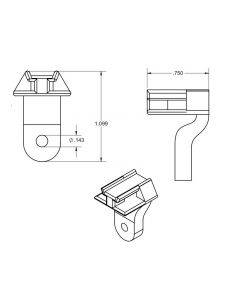 Panduit LHMS-S6-D Lightening Hole Cable Tie Mounts
