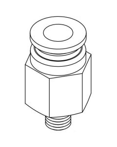 1/4" Tube Push Connect, 1032 Male Thread Fluid Line Fitting