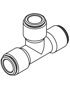 Tee for 3/8" Tube Fluid Line Fitting