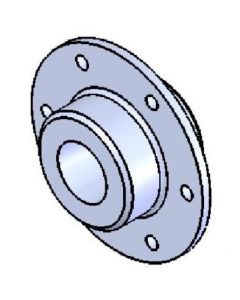 Coupling Flange, .125NPT Firewall Brake Pass Through