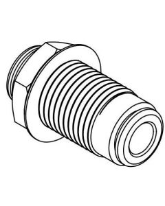 AOA Fitting, Bulkhead, .25" x .25"