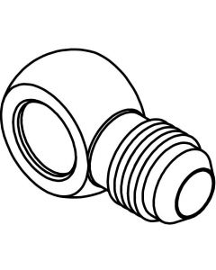 Fluid Line Banjo Fitting, AN6 to 12MM