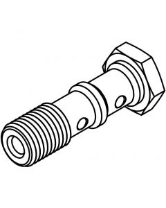 Double Orifice Banjo Bolt, M12 x 1.5 Fluid Line Fitting