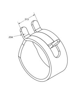 Clamp, Corbin.583-.625"ID