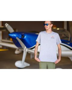 Van's Aircraft 50th Anniversary Graphic T-Shirt - Gray, Large, Unisex