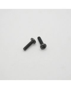 Pan Head Screw, Brass, Black, 6-32 x 1/2"