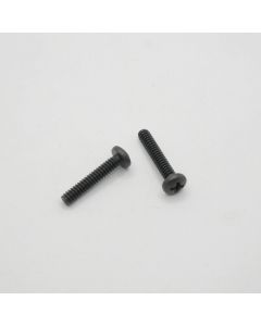 Pan Head Screw, Brass, Black, 6-32 x 3/4"