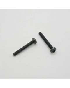 Pan Head Screw, Brass, Black, 6-32 x 1"