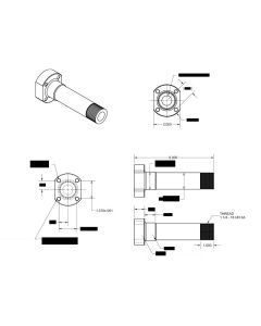 Main Gear Axle 1.25" Diameter