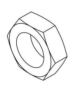 Stainless Steel Nut, 5/16" Hex