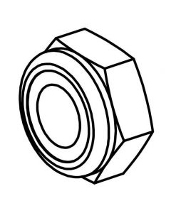 Locknut, 10-32 Locknut, Black