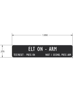 Vinyl Label, ELT Remote