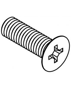 Flat Head Screw 10-32 Black