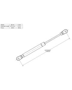 RV-14/14A Gas Canopy Strut