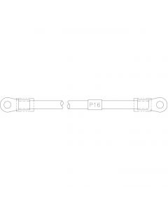 M22759/16-2 AWG Wire 34.25", Starter Relay to Starter